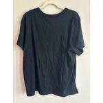 Aerie NWT OFFLINE By Logo Crew Neck T-Shirt In Black Size Medium Photo 3