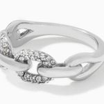 Stella & Dot NWT Silver Frozen Chain Ring Size 8 by , Classic Everyday Ring 💍 Photo 1