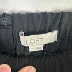 Loft  Skirt M Black Metallic Tweed Textured Stretch Waist Preppy Office Business‎ Photo 3