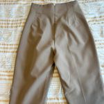 ZARA High Waisted Pants in Taupe Brown Photo 3