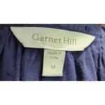 Garnet Hill Women's Purple Dot Textured 3/4 Sleeve Blouse Top Size M Photo 2