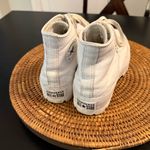 Converse  leather White High-Top Sneakers Photo 2