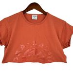Gymshark x KK Fit Collab KK Twins Raw Crop Top earth Orange raw hem size XS Photo 1