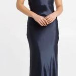 Bardot Estelle Satin Maxi Dress Size 10/L Sleeveless Formal Party Bridal Classic Photo 0
