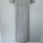 Splendid  Long Sleeve Maxi Dress Gray Size‎ Medium Photo 2