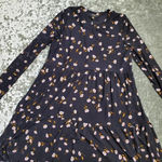 AFRM Long Sleeve Mesh Babydoll Floral Dress Black Photo 1