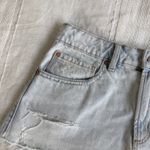 Garage  light wash distressed Festival denim shorts Photo 1
