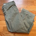 Lucky Brand  mid rise crop wide leg olive green jeans size 4 / 27 Photo 2