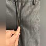 Princess Polly  faux leather black raw hem pants size 2 Photo 3