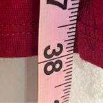 Horny Toad  Rosalinda Dress Size Medium Red Organic Cotton Blend Ruched Midi Photo 10