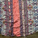 Lulus Whisk Me Away Coral Pink Print Swing Dress M Photo 5