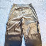 Revolve NWT REMI x  Sydney Cargo Pant Dark Green Satin Utility Trousers Sz M🧡 Photo 8