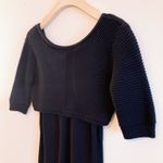 ALLSAINTS  Delron Knit Maxi Dress Vintage Navy Blue Photo 2
