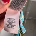 Victoria's Secret  Floral Robe - Turquoise and White size M  100% viscose Photo 3