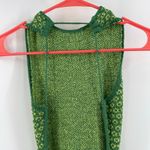 Free People  Beach Dress Large Mindy Backless Sweater Midi Aqua Combo Knit NWT Photo 8