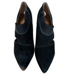 Corso Como Black Suede Leather Pull On Stiletto Heels Booties Size 7.5 Photo 1