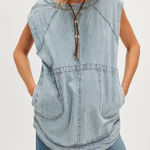 Free People #54 NWT  Madison Railroad Stripe Tunic in Classic Wash Photo 0