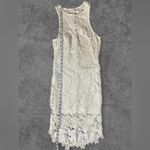 A'Gaci White Lace Sleeveless Midi Dress XS Photo 4