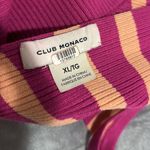 Club Monaco Women’s Tube Skirt and  Ribbed Bra Top Pink Orange Ribbed Bodycon Pencil Barbie core Size xL Photo 5
