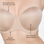 Thirdlove NWT  24/7 classic strapless bra 40D nude Photo 1