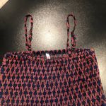 One Size Fits Most Fit and Flare Flowy Dress Pink and Blue Spaghetti Straps Size M Photo 2