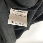 Bloomchic  Solid Scalloped Trim Contrast Lace Cap Sleeve Tank Top Black 14-16 Photo 5