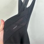 Alice + Olivia NWT Size Large Valentina Strappy Bodysuit in Black Photo 9