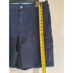 Well Worn  Women's High Rise Cargo Bermuda Short Navy Blue Size 16 New Photo 10