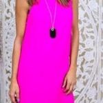 Naked Zebra Hot Pink Tank Shift Dress Photo 0