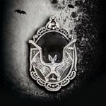 Bat Black Faux Gemstone Open Finger Adjustable Ring Silver Plated Faux Fashion J Photo 6