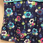 Sb Scrubs Womens Scrub Top Shirt XL 46” Floral Blue Pink White Print Flowers Photo 3