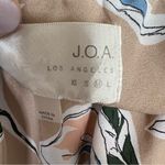 J.O.A. Traveler Beige Floral Print Midi Jumpsuit Size Medium Off the Shoulder Photo 7