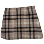 Wilfred Aritzia  Skirt Mini Plaid Cashmere Wool Preppy Academia Beige Black sz 6 Photo 3