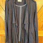 Life in Progress  Womens Blazer Sz S Gray Open Drape Lightweight (3949) Photo 0