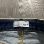 Loft Light Wash Mid Rise Distressed The Curvy Jegging Skinny Jeans Size 0/25 Photo 5