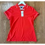 Tommy Hilfiger  NWT red cotton polo shirt large Photo 1