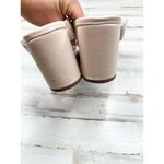 Adrienne Vittadini Beige Strappy Open Toe Block Heel Sandal Size8 Photo 8