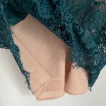 Anthropologie Maeve Women’s Elsa Lace Peplum Cap Sleeve Dress Teal Blue Green XS Photo 7