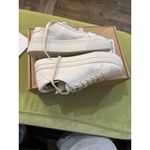 Soludos Leather Lace-Up Sneakers Ibiza White / Off White Size 7 Photo 6