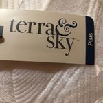 Terra & Sky  Womens Plus V-Neck Ivory  Pointelle Knit Sweater Size 5X New Photo 5