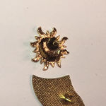 Vintage Gold Tone Celestial Sun American Flag Scatter Pins Tiny Pins Photo 4