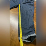 Vince . Dark Wash Lightweight Cropped Denim Jeans Cuffed Hem Luxe Size 12 Photo 5