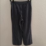 Abercrombie & Fitch  Wide Leg Blue White Pinstripe Trouser Pants Size XS Photo 4