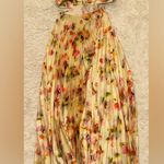 ALC Frank NEW A.L.C. Moira Floral Satin Pleated Halter Cutout Maxi Dress sz 6 Photo 7