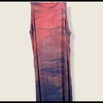 Sam & Lavi Sunset Soiree Frayed Ombre Maxi Dress Pink Size L Photo 6