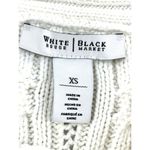 White House | Black Market Sweater Cable Knit Cowl Neck Womens XS Ivory Photo 1