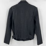 Pistola Blaine ‘80s Faux Leather Black Moto Jacket Full Zip Women’s Size Small Photo 5