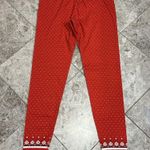 Hanna Andersson Heritage Fair Isle Red Long John PJ Pajama Pant Medium Photo 2