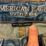 American Eagle  stretch distressed denim skirt sz 4 cowgirlcore concert festival Photo 4