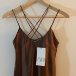 ZARA satin effect mini dress. Xs Photo 7